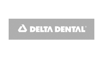 Delta Dental Logo in Grey and White