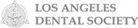 Los Angeles Dental Society Logo Grey and White